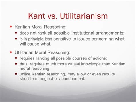 kantian ethics vs utilitarianism